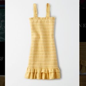 smocked bodycon mini NWOT